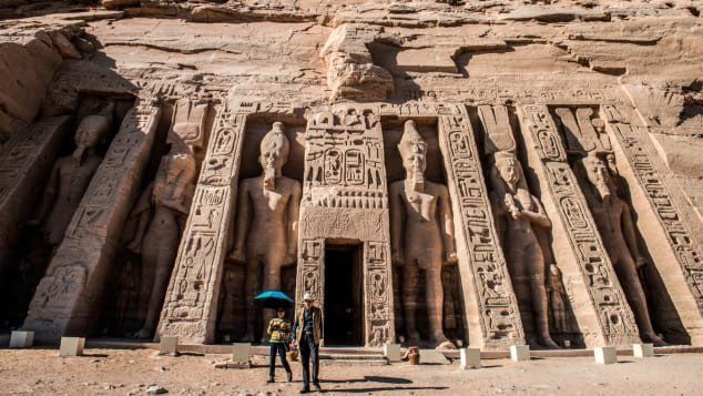 The ancient Egyptian temple of Abu Simbel